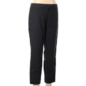 J. Crew Women's Crop Wool Career Pants in Dark Grey